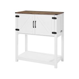 VEVOR Coffee Bar Cabinet, 31.5 Inch Farmhouse Coffee Bar Cabinet with Storage, Coffee Bar Table with Magnetic Doors
