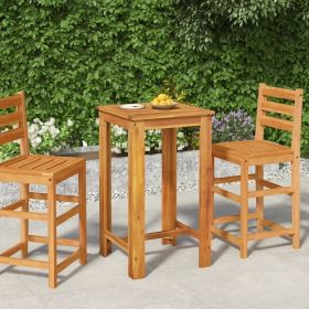 Garden Bar Table Natural Wood Solid acacia wood Medium Durable