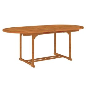 Garden Table Reddish-brown Solid eucalyptus wood Medium