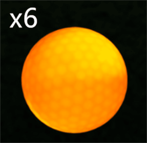 Led Golf Ball Flashing Ball Golf Supplies (Option: 6PCS Yellow)