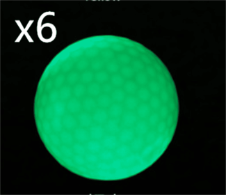 Led Golf Ball Flashing Ball Golf Supplies (Option: 6PCS Green)