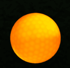 Led Golf Ball Flashing Ball Golf Supplies (Option: Yellow)