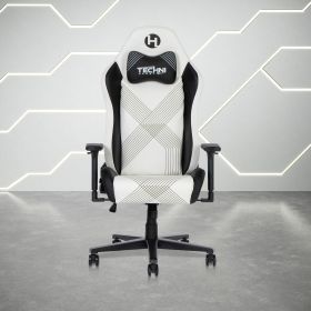 Techni Sport RTA-TS68C-WHT Comfort Edge White Gaming Chair (Color: as Pic)