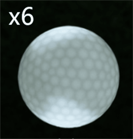 Led Golf Ball Flashing Ball Golf Supplies (Option: 6PCS White)